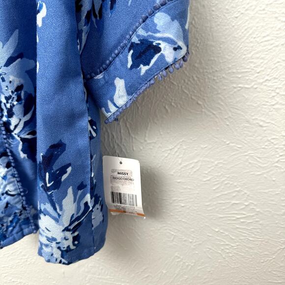 NWT Allison Daley Indigo Orchid Kimono - Picture 6 of 8